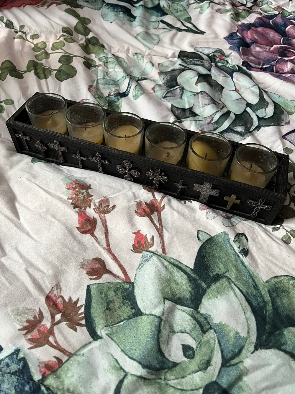 Cross Votive Candle Holder